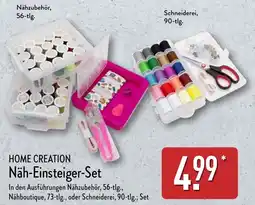 Aldi Nord HOME CREATION Näh-Einsteiger-Set Angebot