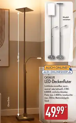 Aldi Nord CASALUX LED-Deckenfluter Angebot