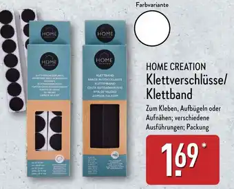 Aldi Nord HOME CREATION Klettverschlüsse/ Klettband Angebot