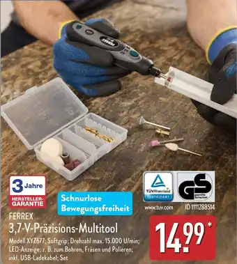 Aldi Nord FERREX 3,7-V-Präzisions-Multitool Angebot