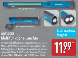 Aldi Nord WORKZONE Multifunktions-Leuchte Angebot