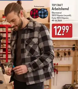 Aldi Nord TOP CRAFT Arbeitshemd Angebot