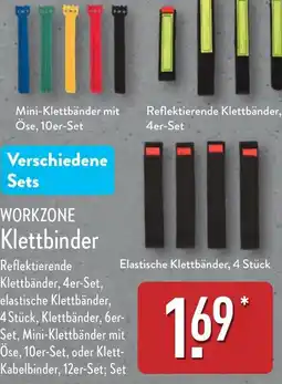 Aldi Nord WORKZONE Klettbinder Angebot