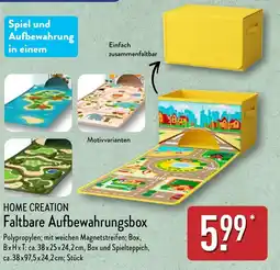 Aldi Nord HOME CREATION Faltbare Aufbewahrungsbox Angebot