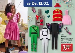 Aldi Nord L&D Kinder- Karnevalskostüm Angebot