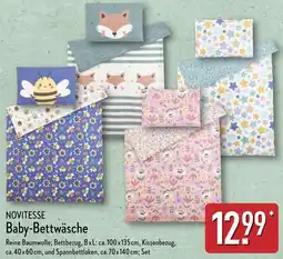 Aldi Nord NOVITESSE Baby-Bettwäsche Angebot