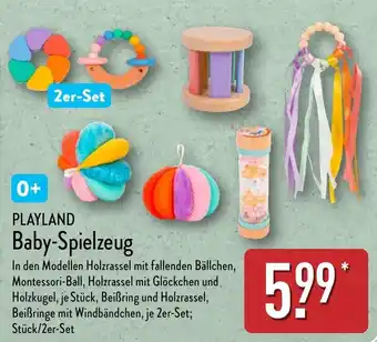 Aldi Nord PLAYLAND Baby-Spielzeug Angebot