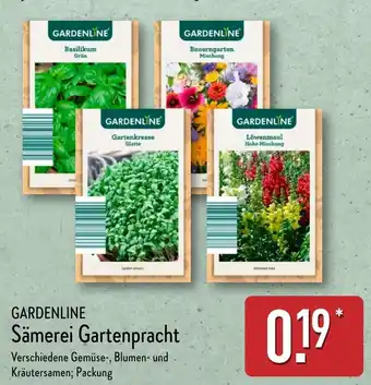 Aldi Nord GARDENLINE Sämerei Gartenpracht Angebot