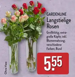 Aldi Nord GARDENLINE Langstielige Rosen Angebot