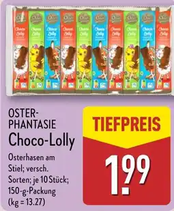 Aldi Nord OSTER- PHANTASIE Choco-Lolly Angebot