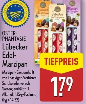 Aldi Nord OSTER- GABE PHANTASIE Lübecker Edel- Marzipan Angebot