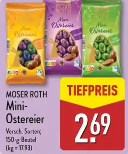 Aldi Nord MOSER ROTH Mini- Ostereier Angebot