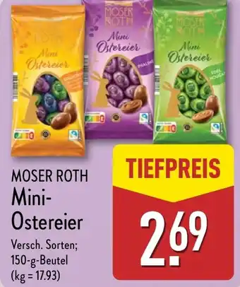 Aldi Nord MOSER ROTH Mini- Ostereier Angebot