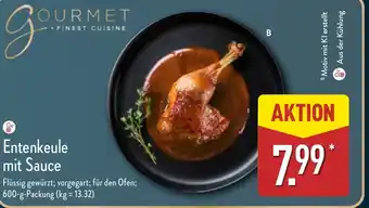 Aldi Nord GOURMET Entenkeule mit Sauce Angebot