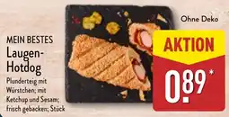 Aldi Nord MEIN BESTES Laugen- Hotdog Angebot