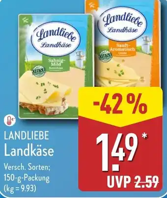 Aldi Nord LANDLIEBE Landkäse Angebot