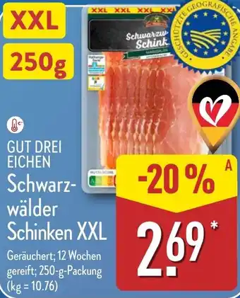 Aldi Nord GUT DREI EICHEN Schwarz- wälder Schinken XXL Angebot