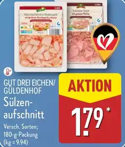 Aldi Nord GUT DREI EICHEN/ AKTION GÜLDENHOF Sülzen- aufschnitt Angebot