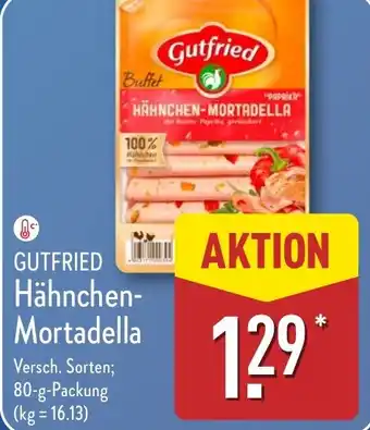 Aldi Nord GUTFRIED Hähnchen- Mortadella Angebot