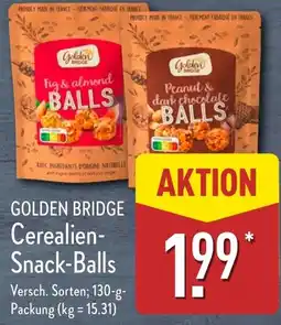 Aldi Nord GOLDEN BRIDGE Cerealien- Snack-Balls Angebot