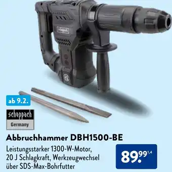 Aldi Nord scheppach Abbruchhammer DBH1500-BE Angebot