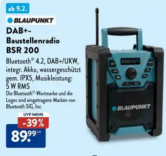 Aldi Nord BLAUPUNKT DAB+- Baustellenradio BSR 200 Angebot