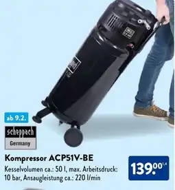 Aldi Nord scheppach Kompressor ACP51V-BE Angebot