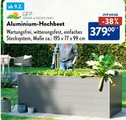 Aldi Nord GFP Aluminium-Hochbeet Angebot