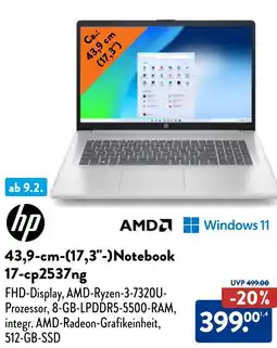 Aldi Nord hp 43,9-cm-(17,3"-)Notebook 17-cp2537ng Angebot