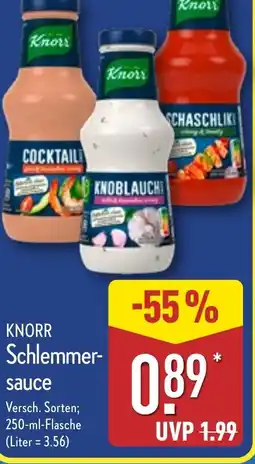 Aldi Nord KNORR Schlemmer- sauce Angebot