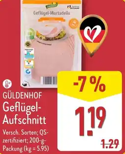 Aldi Nord GÜLDENHOF Geflügel- Aufschnitt Angebot