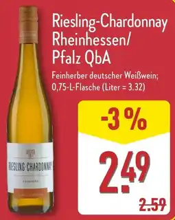 Aldi Nord Riesling-Chardonnay Rheinhessen/ Pfalz QbA Angebot