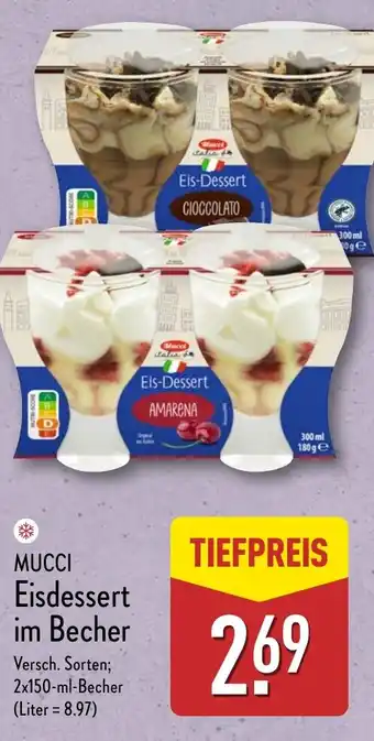 Aldi Nord MUCCI Eisdessert im Becher Angebot