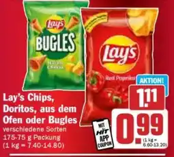 Hit Lay's Chips, Doritos, aus dem Ofen oder Bugles Angebot