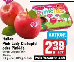 Hit Italien Pink Lady Clubapfel oder Pinkids Angebot