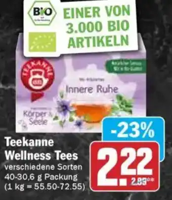 Hit Teekanne Wellness Tees Angebot