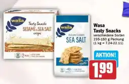 Hit Wasa Tasty Snacks Angebot