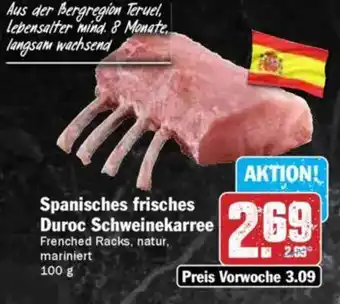 Hit Spanisches frisches Duroc Schweinekarree Angebot