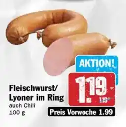 Hit Fleischwurst/ Lyoner im Ring Angebot