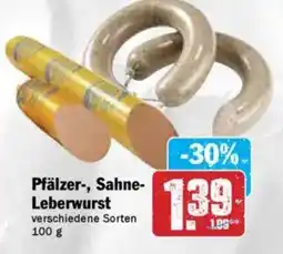 Hit Pfälzer-, Sahne- Leberwurst Angebot