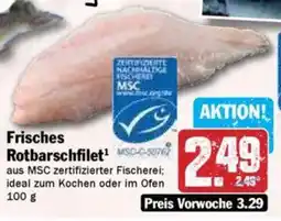 Hit Frisches Rotbarschfilet Angebot