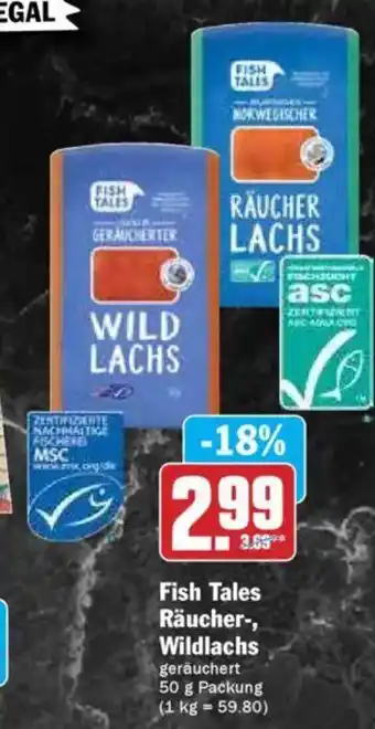 Hit Fish Tales Räucher-, Wildlachs Angebot