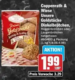 Hit Coppenrath & Wiese Unsere Goldstücke Dinkelbrötchen Angebot