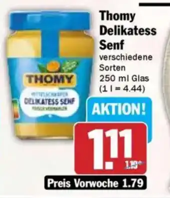 Hit Thomy Delikatess Senf Angebot