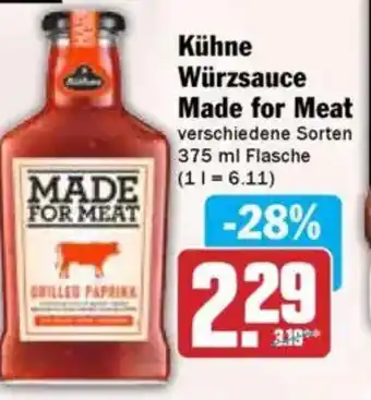 Hit Kühne Würzsauce Made for Meat Angebot