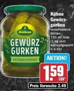 Hit Kühne Kühne Gewürz- gurken Angebot