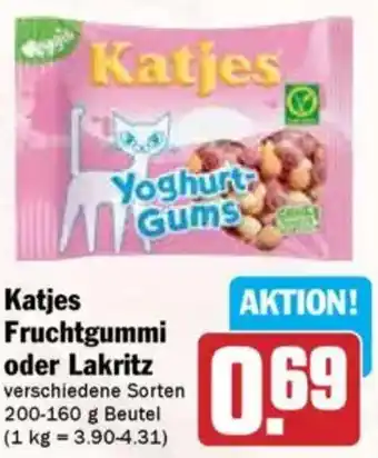 Hit Katjes Fruchtgummi oder Lakritz Angebot