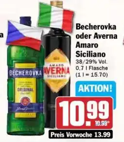 Hit Becherovka oder Averna Amaro Siciliano Angebot