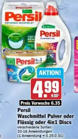 Hit Persil Waschmittel Pulver oder Flüssig oder 4in1 Discs Angebot