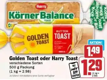 Hit Golden Toast oder Harry Toast Angebot